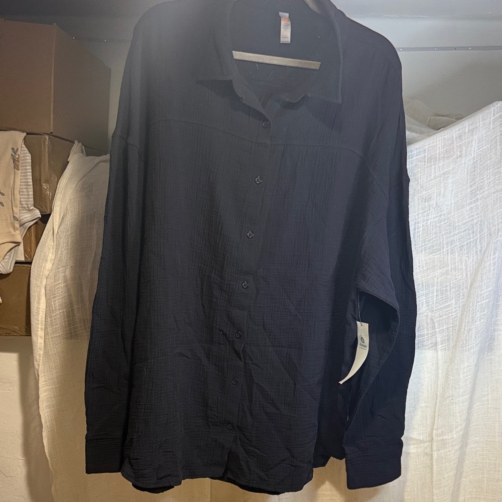 Mono B Men's Dark Button-Up Jacket